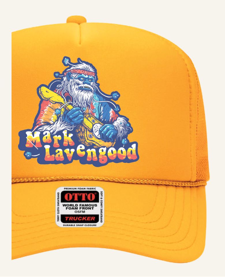 Trippy Sasquatch Foam Hat — Gold