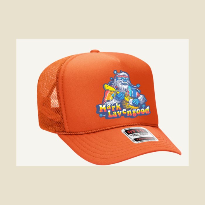 Trippy Sasquatch Foam Hat — Orange